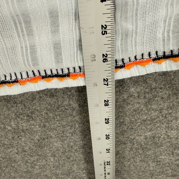 Crown & Ivy Blouse Women 1X Plus White Geometric Embroidered Sleeveless Cotton - Picture 7 of 9